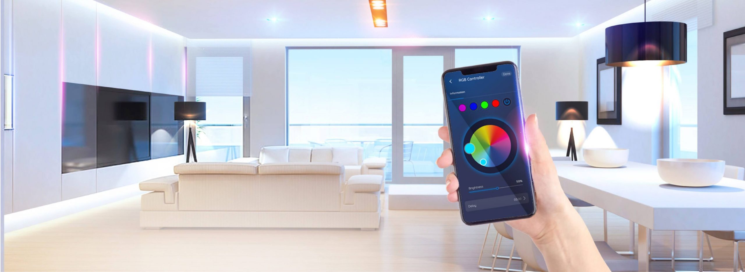 Ứng dụng của bộ điều khiển LED dây thông minh